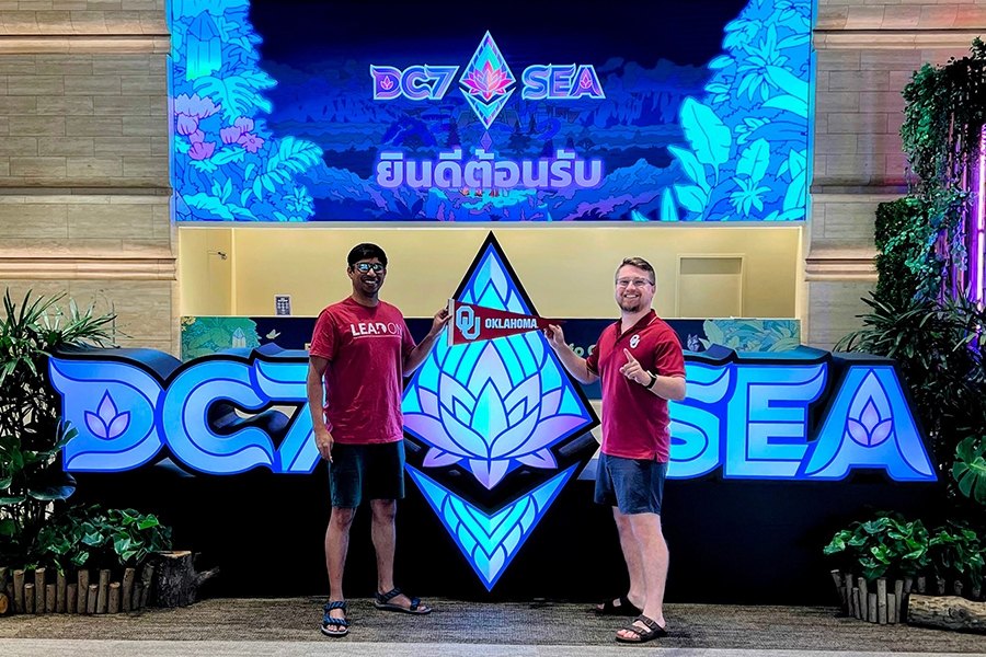 Anindya Maiti and Scott Seidenberger at Devcon SEA 2024 in Bangkok.